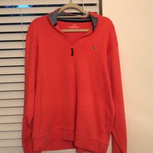 Mens Vineyard Vines Pullover Jacket (Pink/Orange)